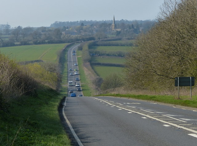 Nottingham Road towards Ab Kettleby
