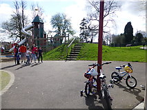 J2664 : Bikes, Walace Park by Kenneth  Allen