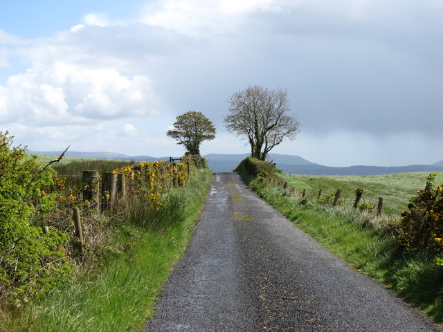 View SSE along Derrywilligan Road © Eric Jones cc-by-sa/2.0 :: Geograph ...