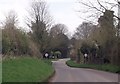 Entering Longstock at Bottoms Lane