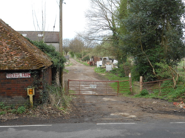 Entrance to Track and Path, Reeds Farm, Capel