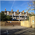 Rear of a terrace of houses in Jephson Street, Camberwell