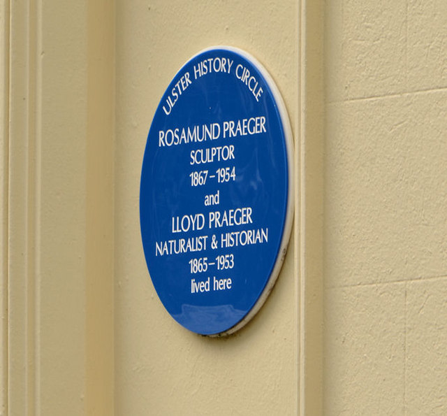 Rosamund and Lloyd Praeger plaque, Holywood