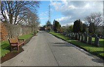 NS4773 : North Dalnottar Cemetery by Lairich Rig