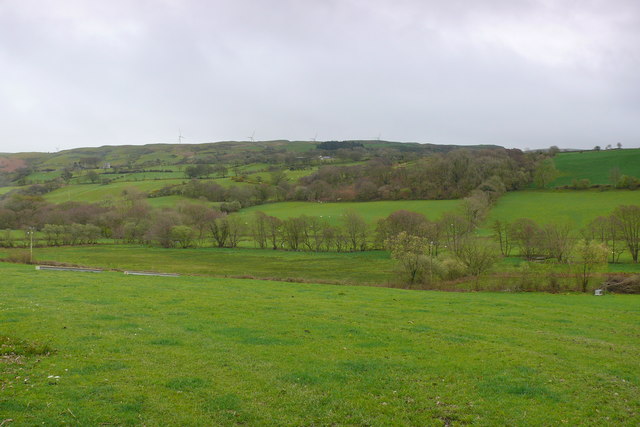 Cae amaethyddol ger Llangwyryfon / Farmland near Llangwyryfon