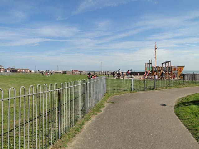 Children's play area at Gorleston seafront
