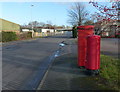 Post boxes along Winchester Avenue in Blaby