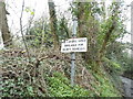 Hand painted sign on Lascombe Lane, Puttenham