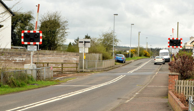 Cullybackey North level crossing (April... © Albert Bridge :: Geograph ...