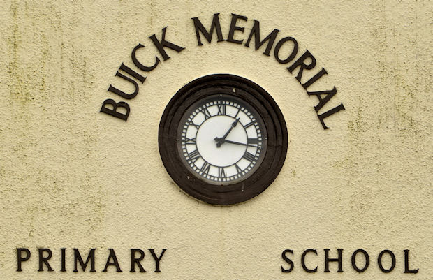 School clock, Cullybackey