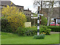 Fingerpost, village green, Orston