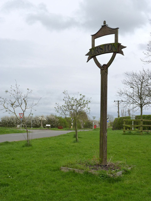 Village sign, Orston