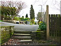 Steps at the end of Lower Park Royd Drive