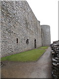 SH5831 : Harlech: between the perimeter walls of the castle by Chris Downer