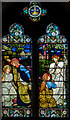 TQ4110 : Stained glass window, St Michael's church, Lewes by Julian P Guffogg