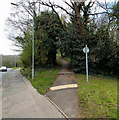 Footpath from Maendy Way to Church Wood Road, Cwmbran