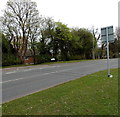 Traffic counting strips across Maendy Way, Cwmbran