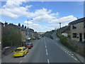 Yew Tree Lane joins Manchester Road near Milnsbridge