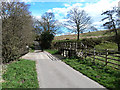 Ford and footbridge on the Linburn Beck