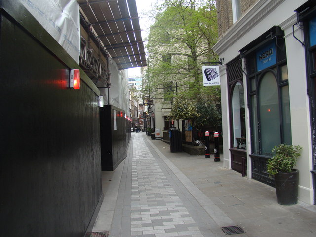 View up Bow Lane from Queen Victoria Street
