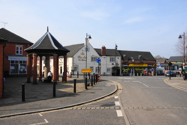 The centre of Rocester