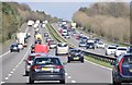 SS8681 : Bridgend District : The M4 Motorway by Lewis Clarke