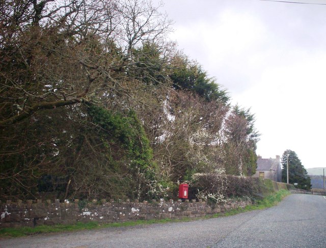 Postbox, entrance to Trewern, Whitland