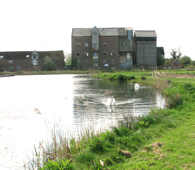 Ebridge Mill seen across the restored mill pond