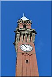 SP0483 : University of Birmingham clock tower in a clear blue sky by David Martin