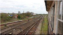 SP4640 : View south from Banbury South Signalbox by Peter Whatley