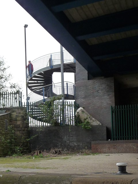 Spiral stairs, North Bridge Road
