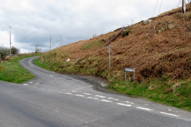 The junction of Mountain Road and Keggall Road south of Camlough