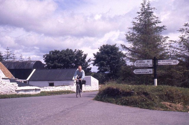 The road from Ballaghadereen. Ireland. Circa 1960