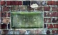 Railway tunnel air-shaft date stone 1910, Upper Colwall