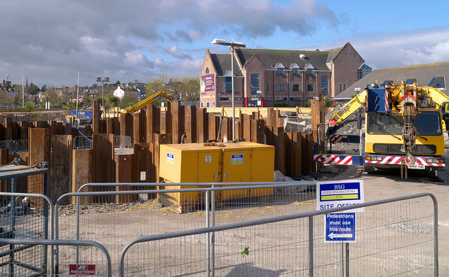 Pumping station construction, Bangor © Rossographer :: Geograph Britain ...