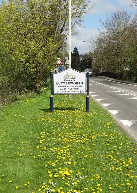 Entering Lutterworth from the south