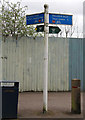 Public right of way signpost, Snow Hill