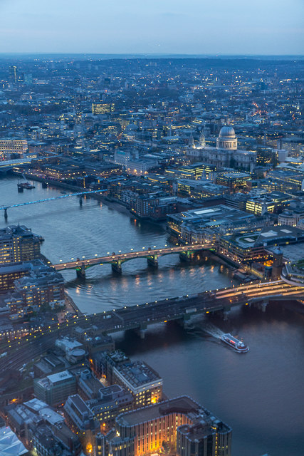 River Thames from The Shard, London SE1