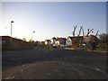 Roundabout at the junction of New Lydd Road and Scotts Acre