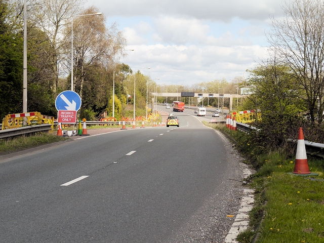 Sliproad onto the M6 at Junction 29... © David Dixon :: Geograph ...