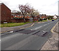 Speed bumps across Chapel Street, Pontnewydd, Cwmbran