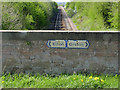 Signs on the railway bridge