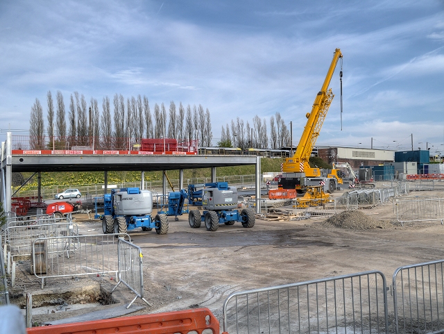 Radcliffe Park and Ride Construction - April 2014