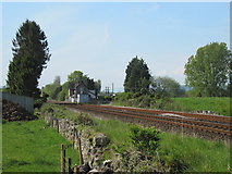 SD4678 : Rail  line  into  Arnside  from  south by Martin Dawes