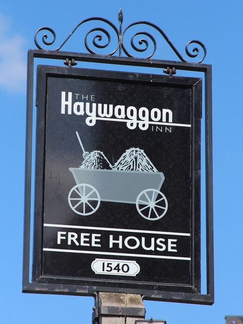 The Haywaggon Inn Sign