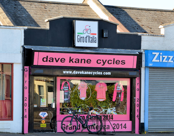 Giro d'Italia bicycle shop, Ballyhackamore, Belfast - April 2014(2)