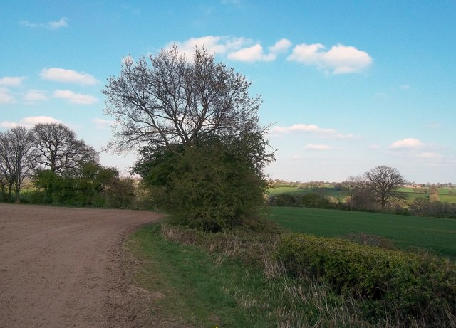 Footpath and Ploughed Field near Waldley