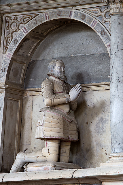 Church of St Peter & St Paul, Blockley: monument to William Childe (detail)