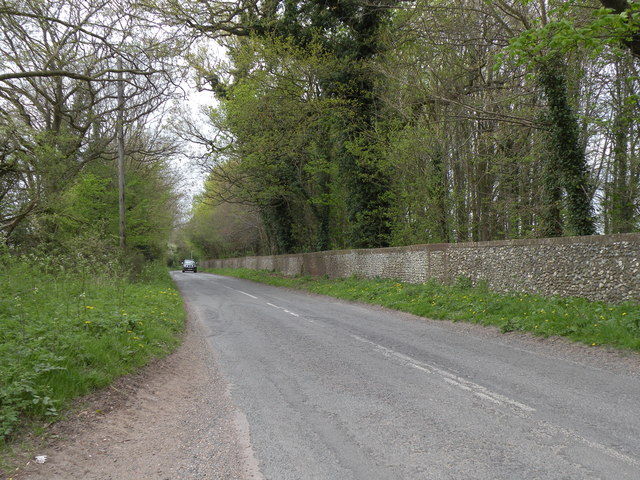 The road to West Wratting from the A1307