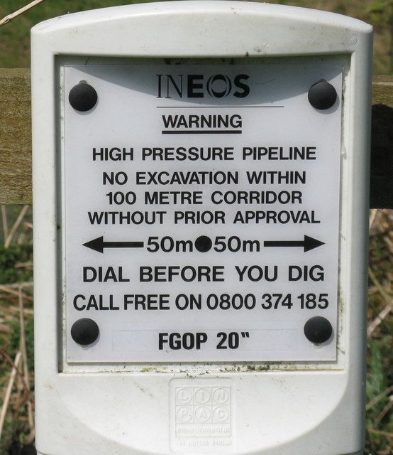 Oil pipeline marker
